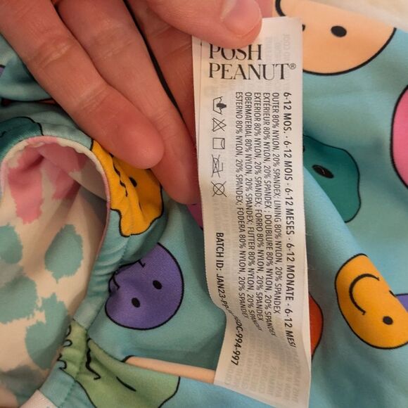 Posh Peanut Mina Swimsuit Reversible Tyler Minette Stretchy Lotard Leopard 6-12 - Picture 6 of 6